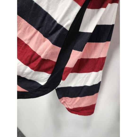 41Hawthorn Stitch Fix Womens Manu Top Size Large Multicolor Striped 3/4 Sleeve - Picture 4 of 7